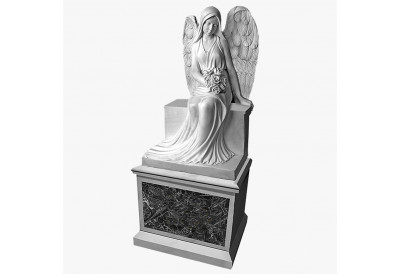 Купить Скульптура из мрамора S_11 Ангел на высоком постаменте